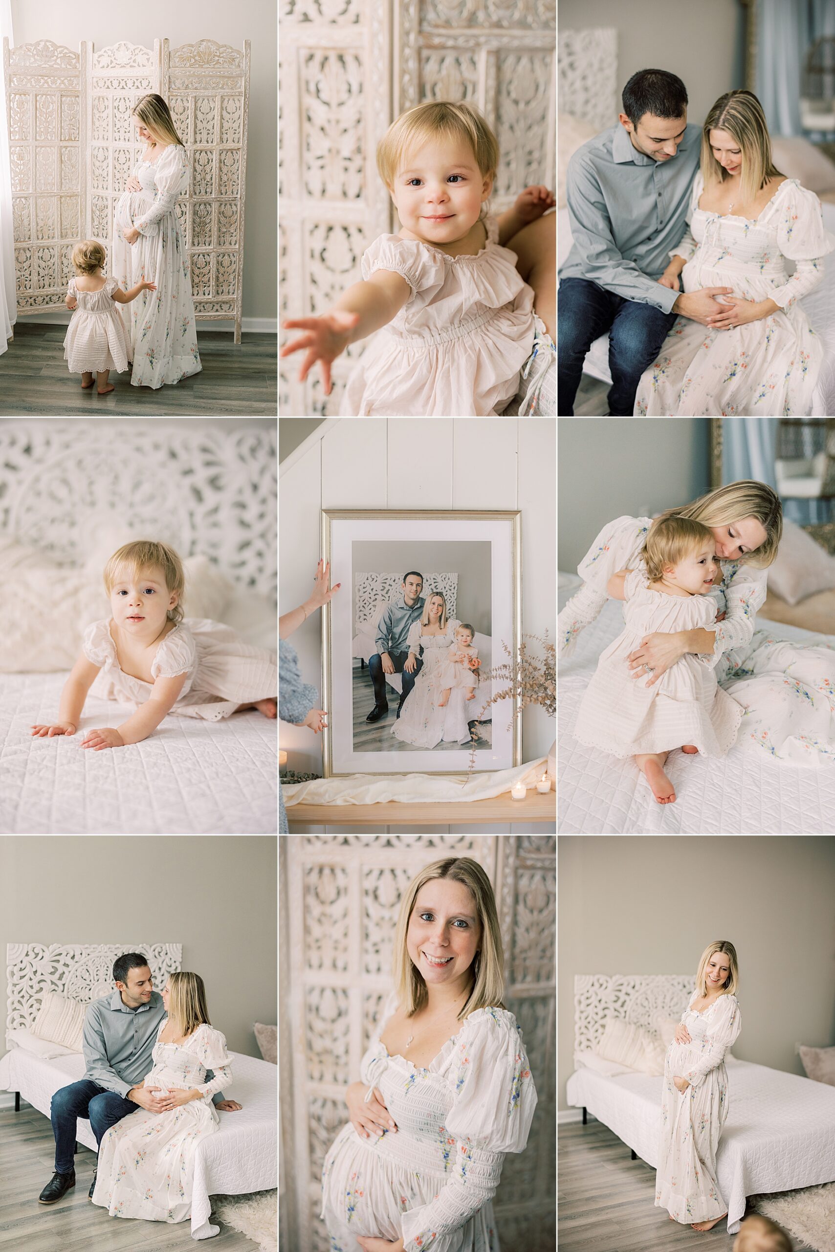 Studio Maternity Session for winter baby in Media PA with Philadelphia PA maternity photographer Samantha Jay Photography