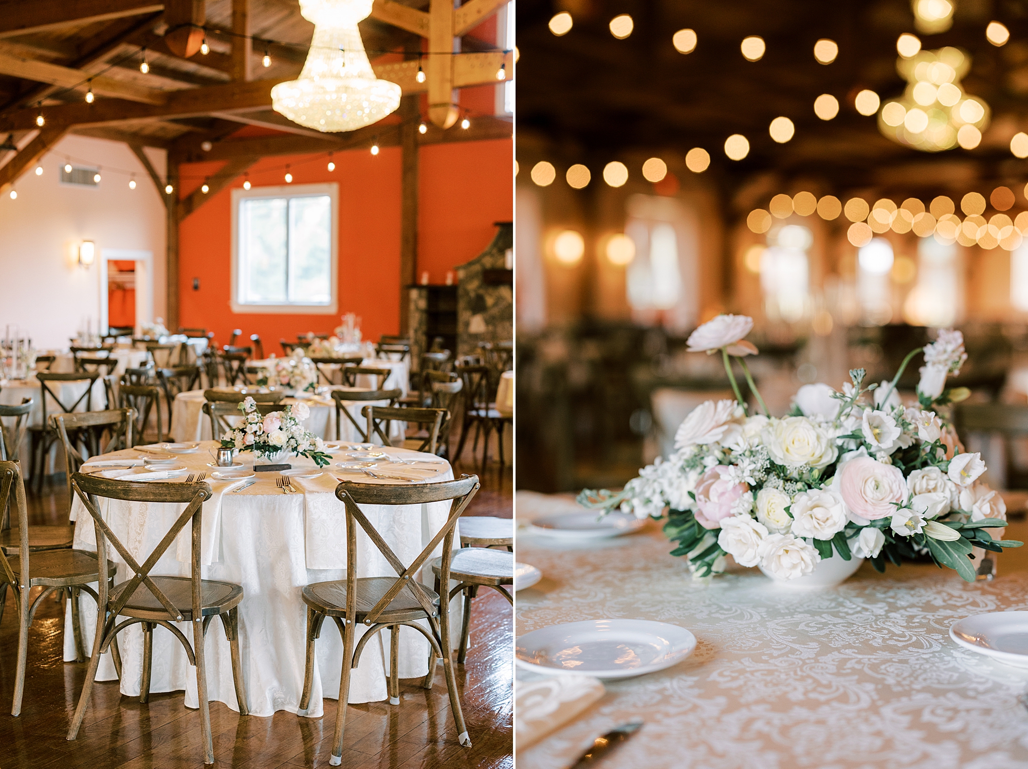 rustic wedding reception inspiration at Willow Creek Winery