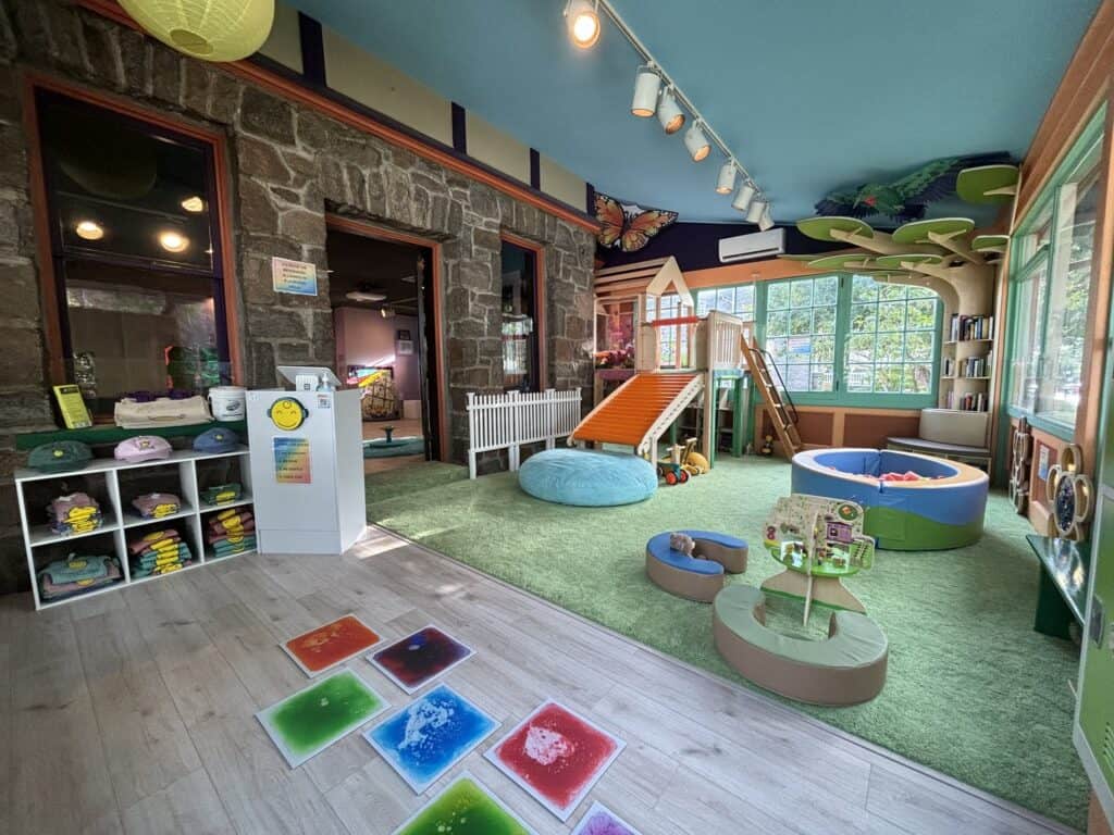 a photo of the indoor playground, Harmony Kids Playhouse, located in Media Pennsylvania